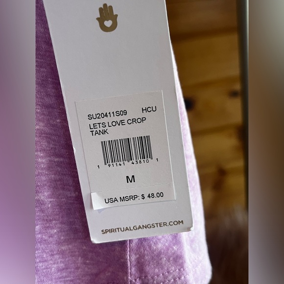 NWT 🏷️ SPIRITUAL GANGSTER -Pink Crop tank. - Picture 5 of 16
